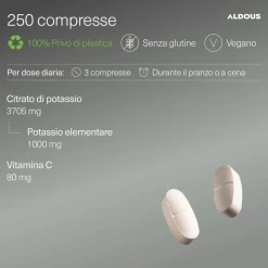 Aldous - Potassio Citrato - Muscoli, Stanchezza