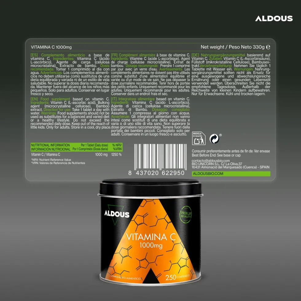 Aldous - Vitamina C - Stanchezza e Antiossidante