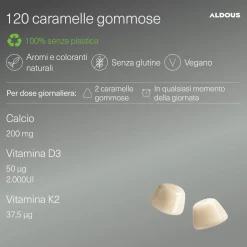 Aldous - Vitamina D3 e K2- Muscoli, Ossa
