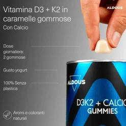 Aldous - Vitamina D3 e K2- Muscoli, Ossa