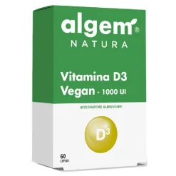 Algem Natura Vitamina D3 Vegan 1000 UI Capsule