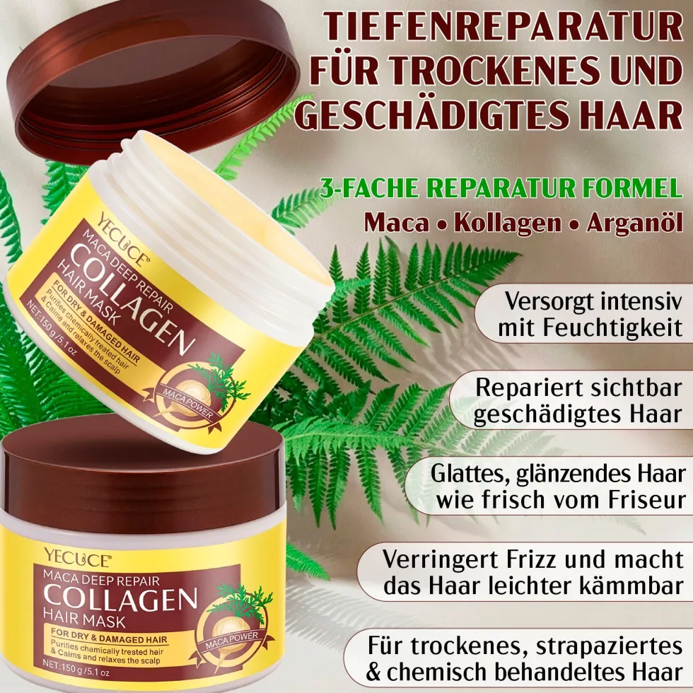 ALIVERMaschera per capelli MACA DEEP REPAIR Collagene