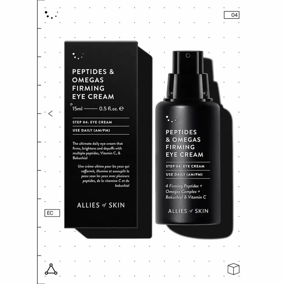 ALLIES OF SKIN Peptides & Omegas Firming Eye Cream – rassodante e schiarente