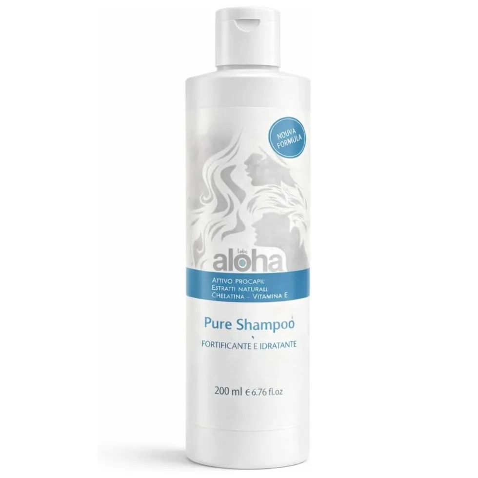 Aloha Labs Pure Shampoo Anticaduta con Procapil, Biotina e Cheratina - Idratante 200ml