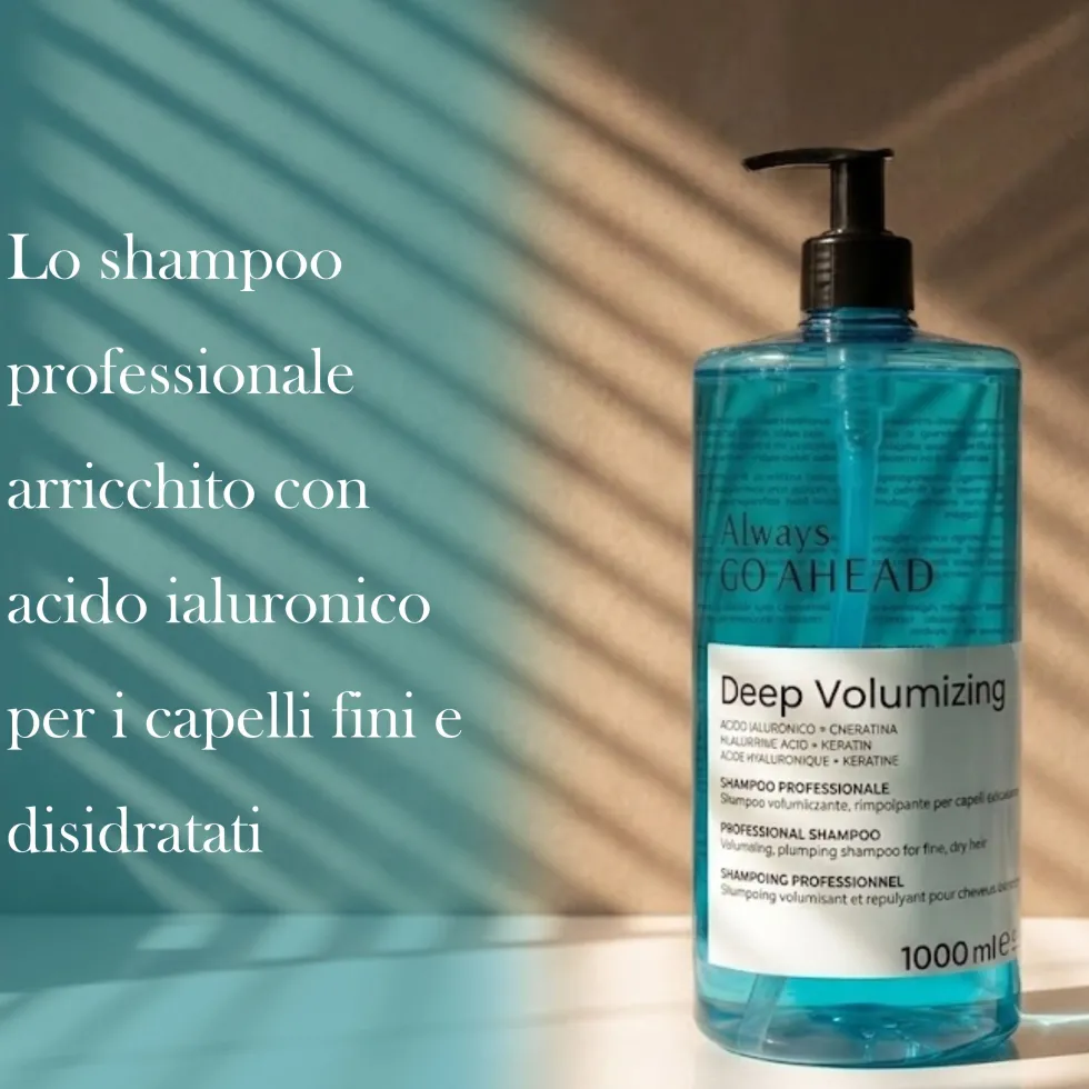 ALWAYS GO AHEAD Deep Volumizing Shampoo Professionale Capelli Fini e Disidratati