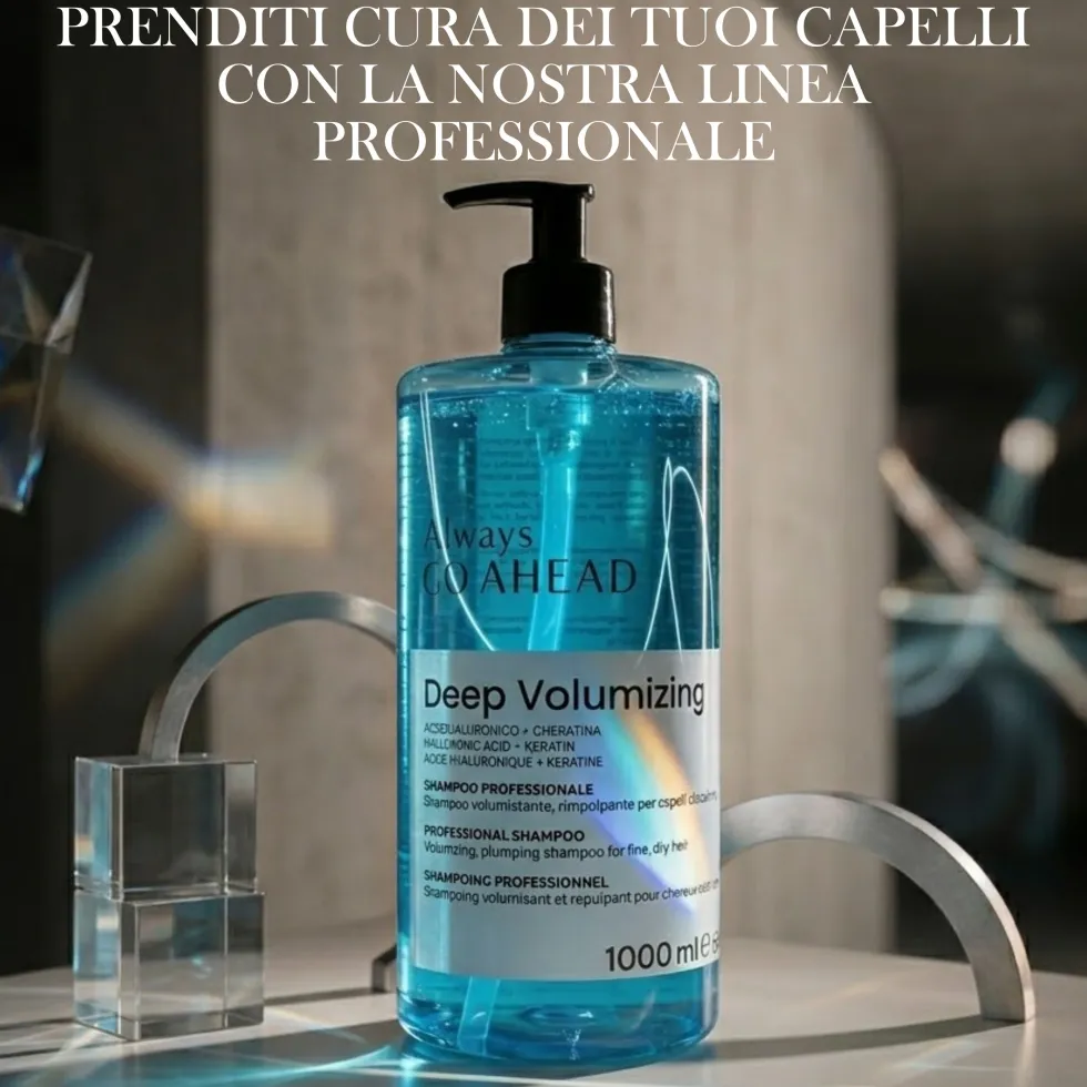 ALWAYS GO AHEAD Deep Volumizing Shampoo Professionale Capelli Fini e Disidratati