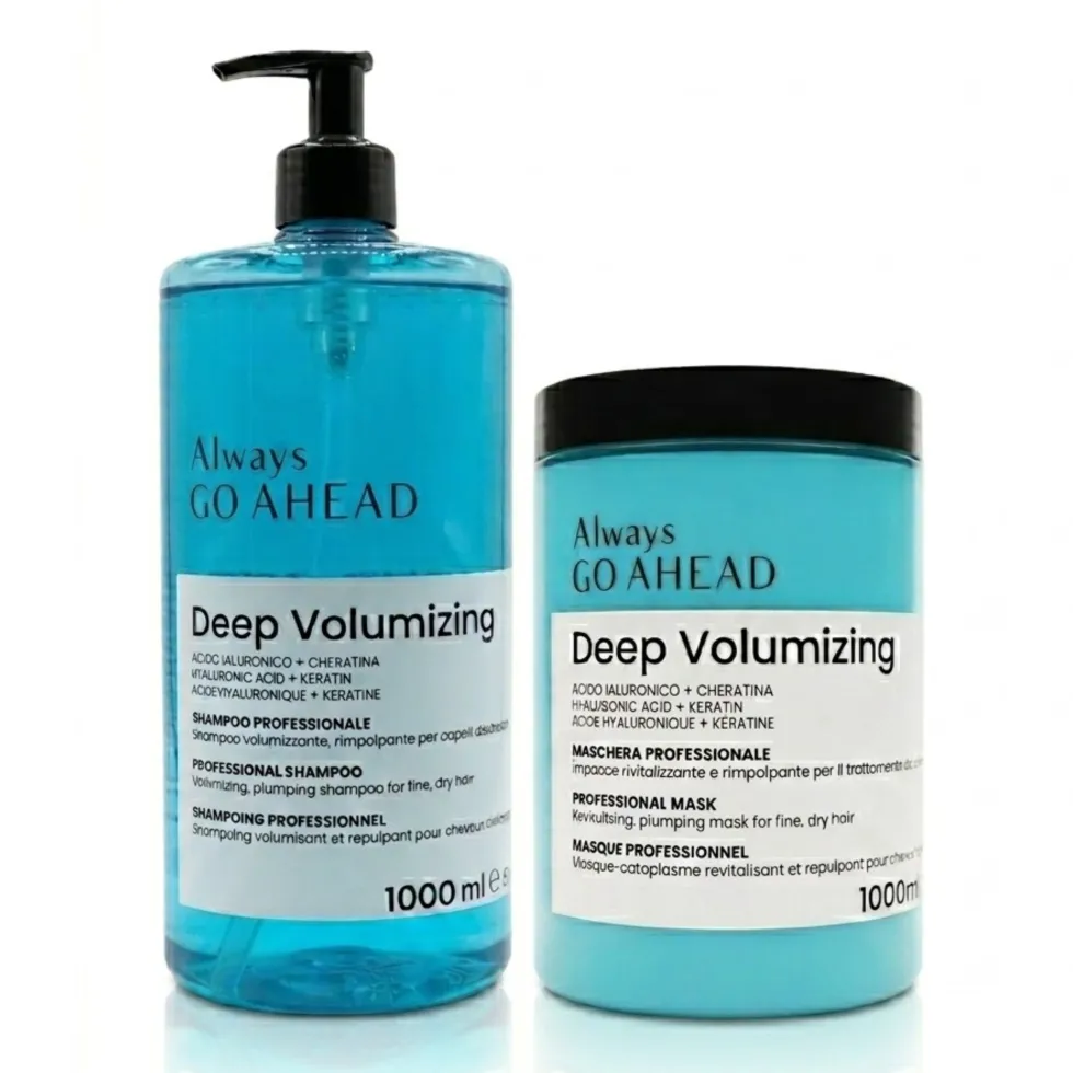 ALWAYS GO AHEAD Deep Volumizing Kit Shampoo e MascheraCapelli Fini e Disidratati