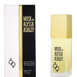 Alyssa Ashley Musk Eau de Toilette Spray 50ml - Fragranza elegante per donne