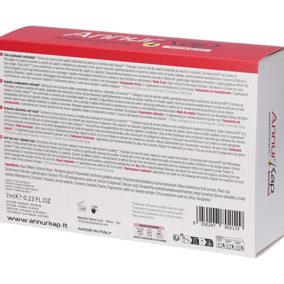 Annurkap Annurtrofil Advanced Coadiuvante Anticaduta in Fiale