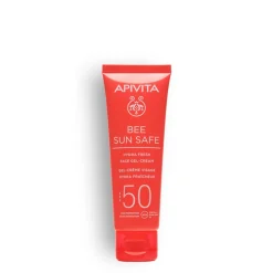 Apivita Bee Sun Safe Hydra Fresh Crema- Gel solare viso SPF50 texture leggera