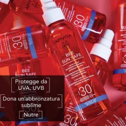 Apivita Bee Sun Safe Olio solare spray corpo Abbronzante con protezioneSPF30 - texture leggera