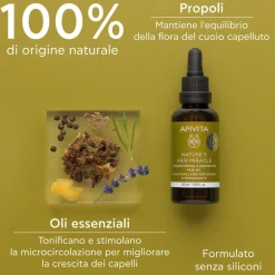 Apivita NATURE'S HAIR MIRACLE Olio Rinforzante e Rivitalizzante Nutre e Rinforza i capelli