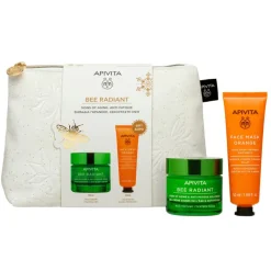 Apivita Promo Xm Bee Radiant Rich Crema Segni Eta' e Anti-Fatica Texture Ricca + Face Mask Orange