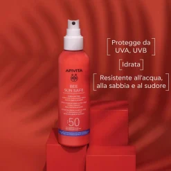 Apivita Spray Hydra Melting Crema solare Viso e Corpo Ultra-Leggero SPF50