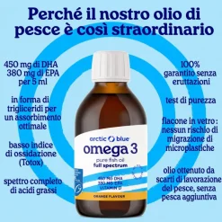 Arctic Blue Olio di Pesce Full Spectrum con Vitamina D
