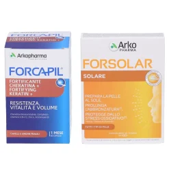 ArkoPharma Set Forsolar Solare Perle + Forcapil Cheratina Capsule