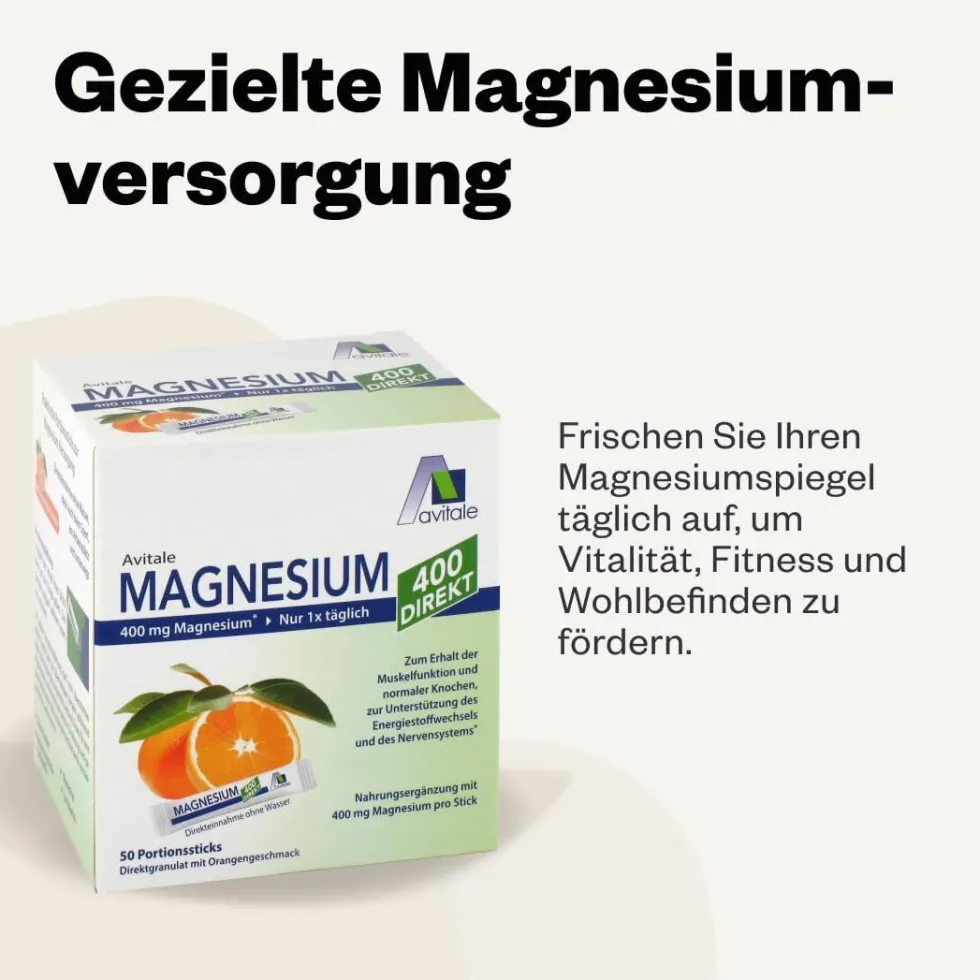 Avitale Magnesio 400 Direkt Arancia