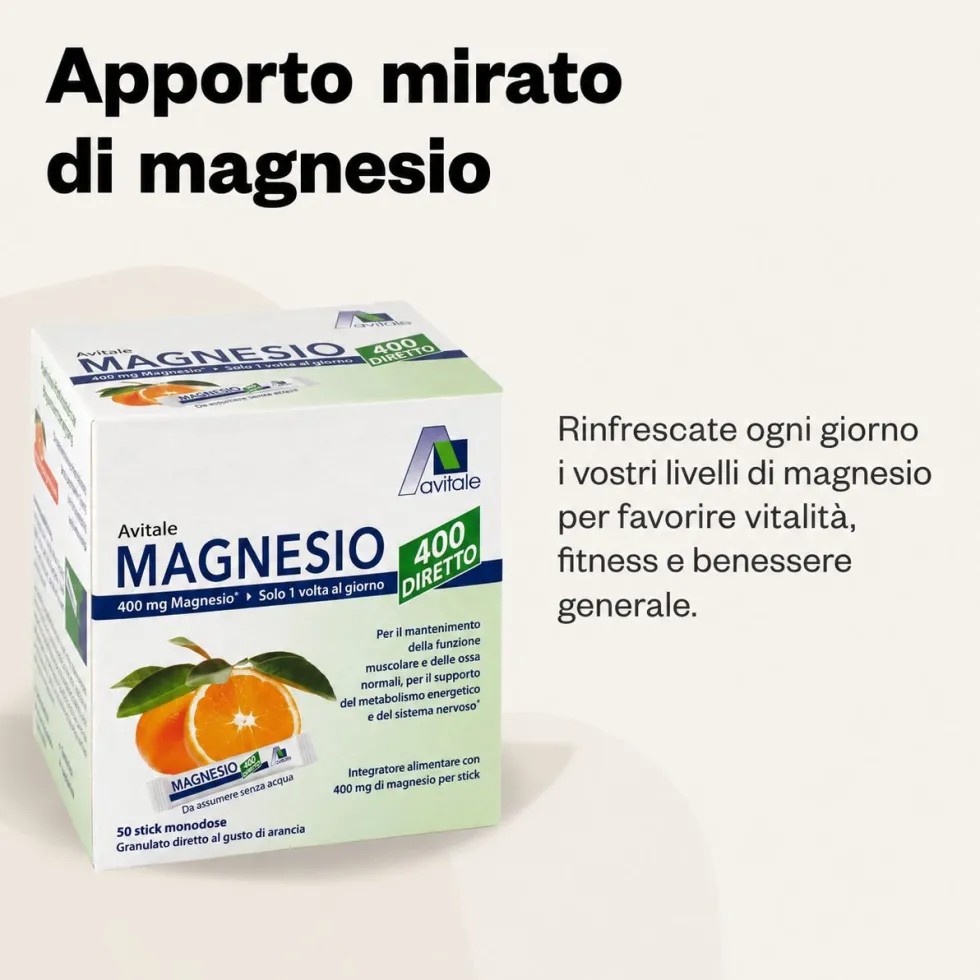 Avitale Magnesio 400 Direkt Arancia