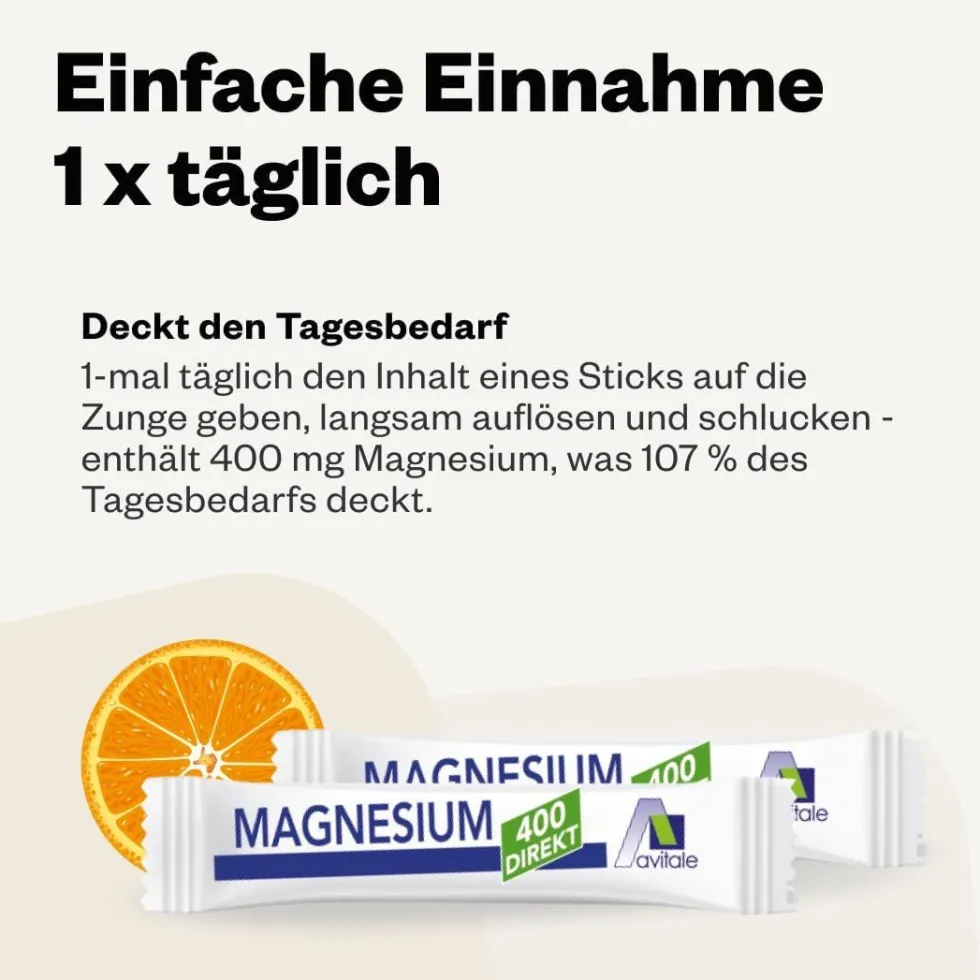 Avitale Magnesio 400 Direkt Arancia