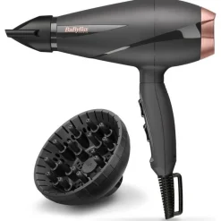 BaByliss Smooth Pro 2100 asciuga capelli 2100 W Nero, Oro rosa