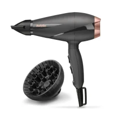 BaByliss Smooth Pro 2100 asciuga capelli 2100 W Nero, Oro rosa