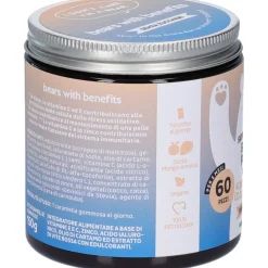 Bears With Benefits Skin In The Game Barrier Protect Complex 60 Caramelle Gommose Gusto Mango-Arancia Con Edulcoranti Senza Zuccheri