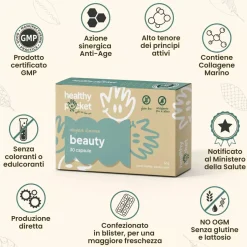 Beauty - Integratore per pelle a base di collagene acido ialuronico