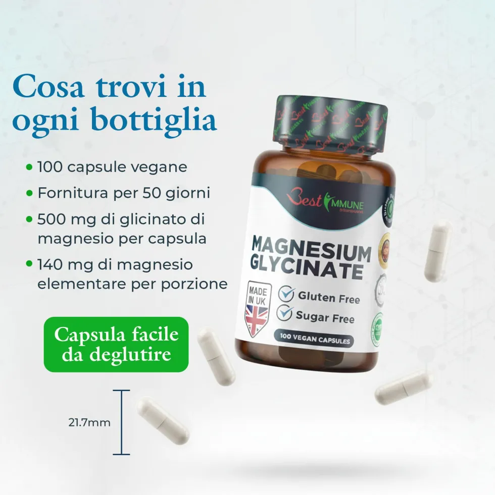 Best Immune Magnesio Glicinato 500 mg