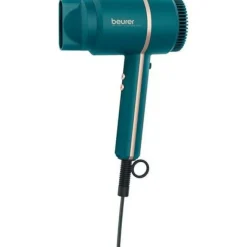 Beurer HC 35 Ocean Asciugacapelli Compatto dal Design Moderno con Funzione a Ioni e Display LED