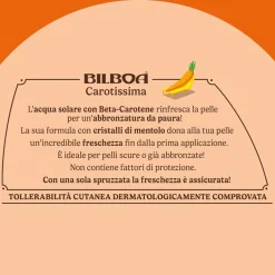 Bilboa Carotissima Acqua Solare con beta carotene