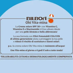 Bilboa Ohi Vita-mina Latte Solare SPF 50+ con multivitamina