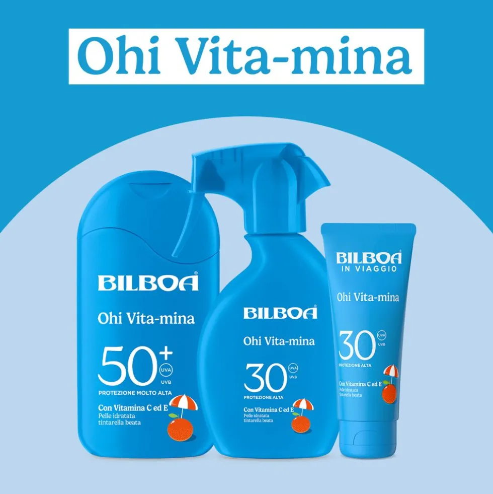 Bilboa Ohi Vita-mina Latte Solare SPF 30 con multivitamina