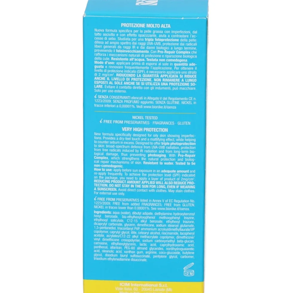 BioNike Defence Sun Crema Viso Mat SPF 50+