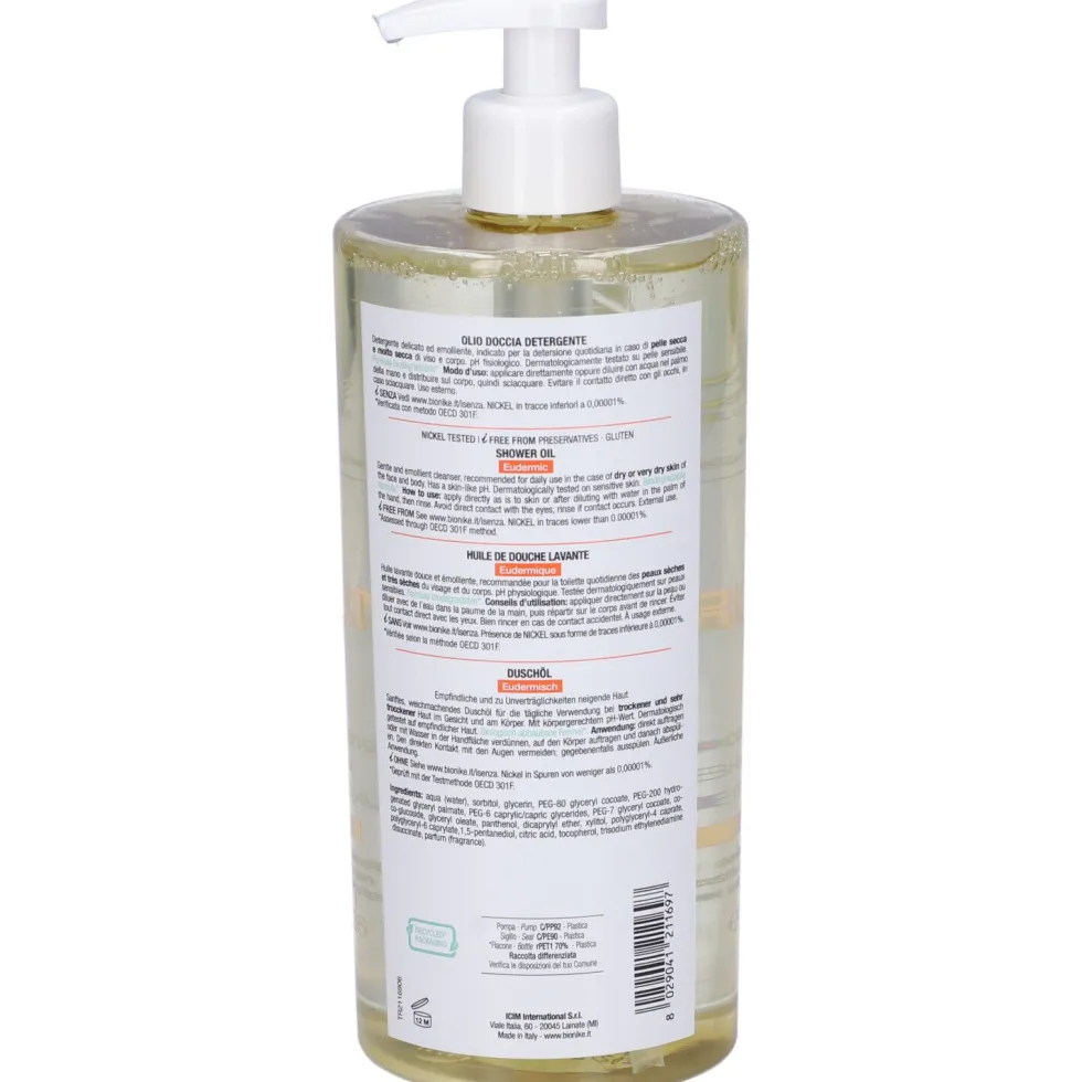 BioNike Olio Doccia Detergente Eudermico