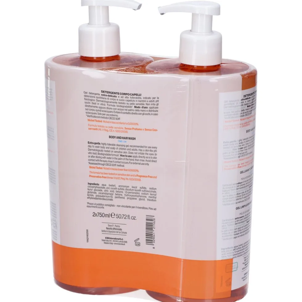 Bionike Triderm Bipack Gel Detergente Capelli e Corpo