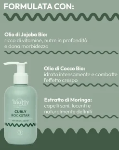 Biorly - Curly Rockstar - STYLING per CAPELLI RICCI - Certificato BIO