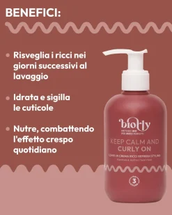 Biorly - Keep Calm And Curly On - STYLING per CAPELLI RICCI - Certificato BIO