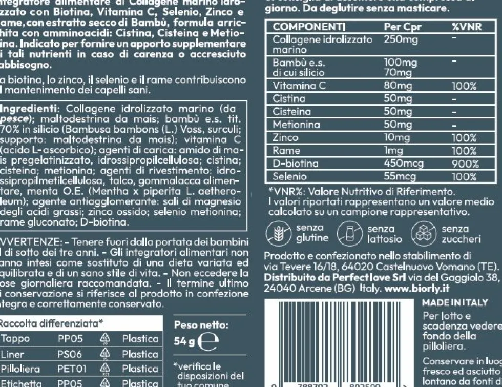 Biorly - My Curly Power - INTEGRATORE per CAPELLI RICCI