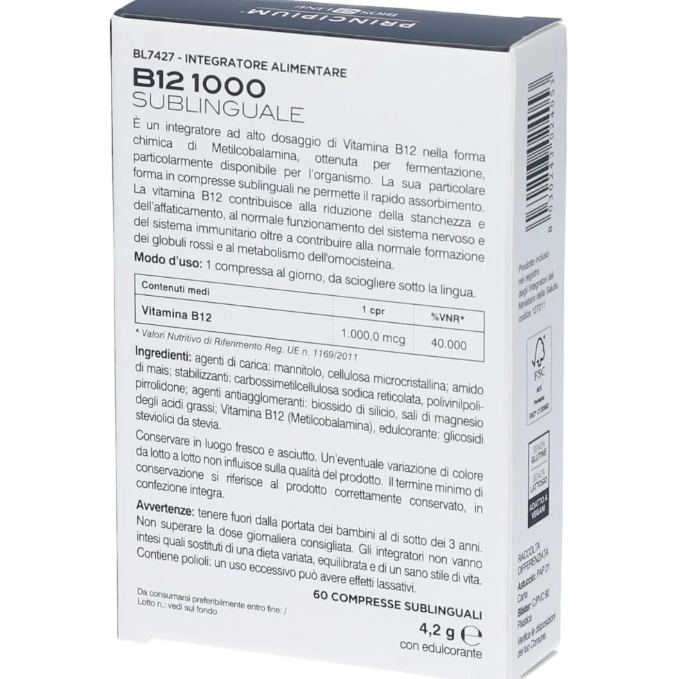 BIOSLINE Principium® B12 1000 Sublinguale