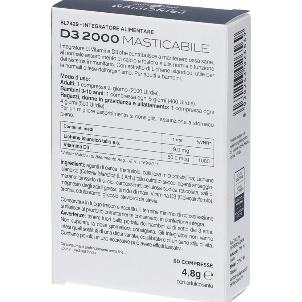 BIOS LINE Principium® D3 2000 Masticabile