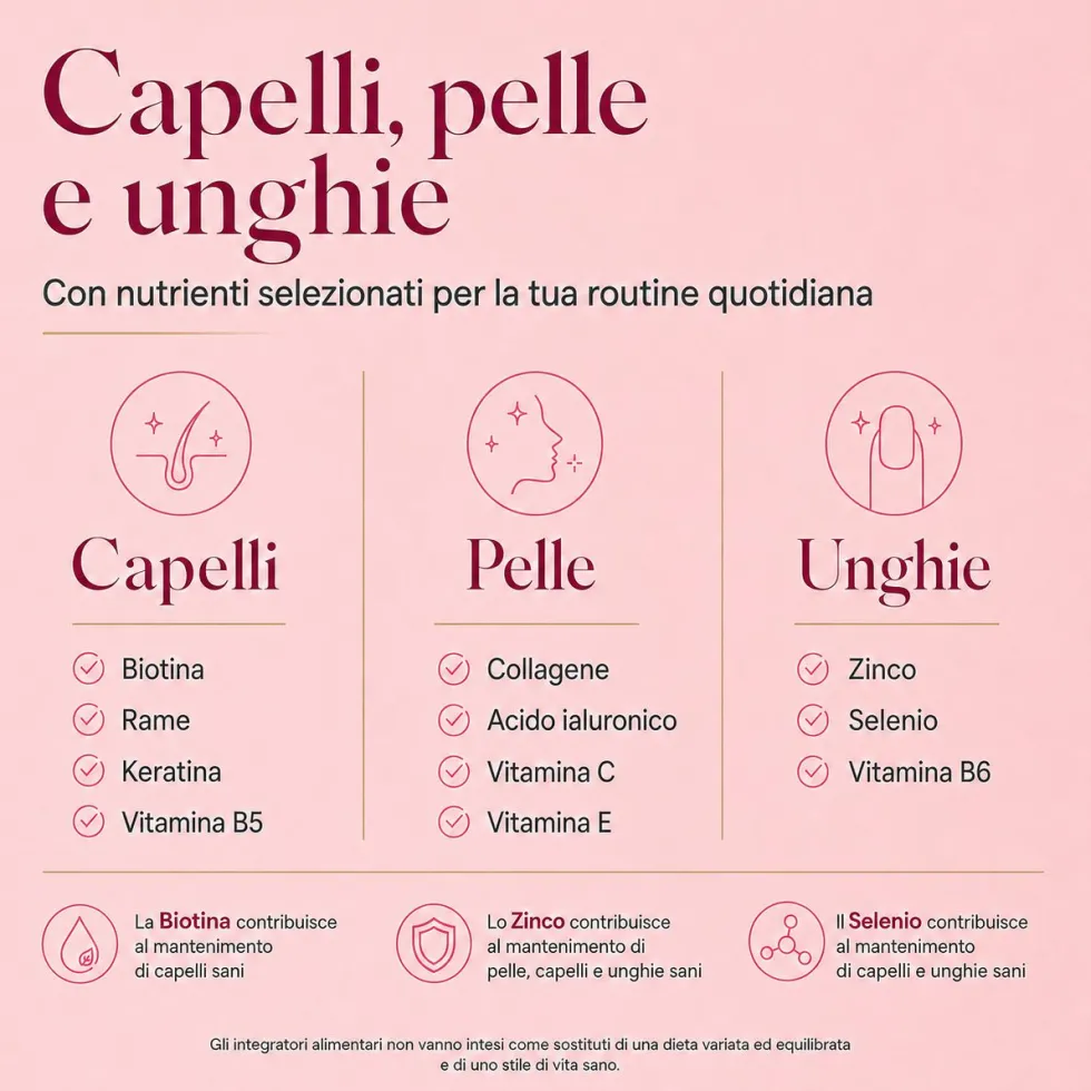 Biotina Donna – Integratore per capelli, pelle e unghie | Vitaminact
