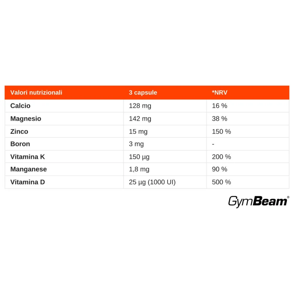 Bone Care multiminerale con vitamina D e K in capsule
