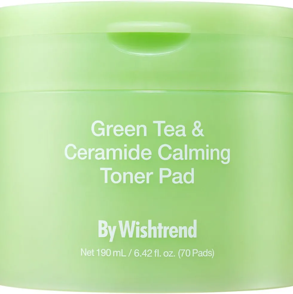 By Wishtrend Toner-Pads Lenitivi al Tè Verde e Ceramidi