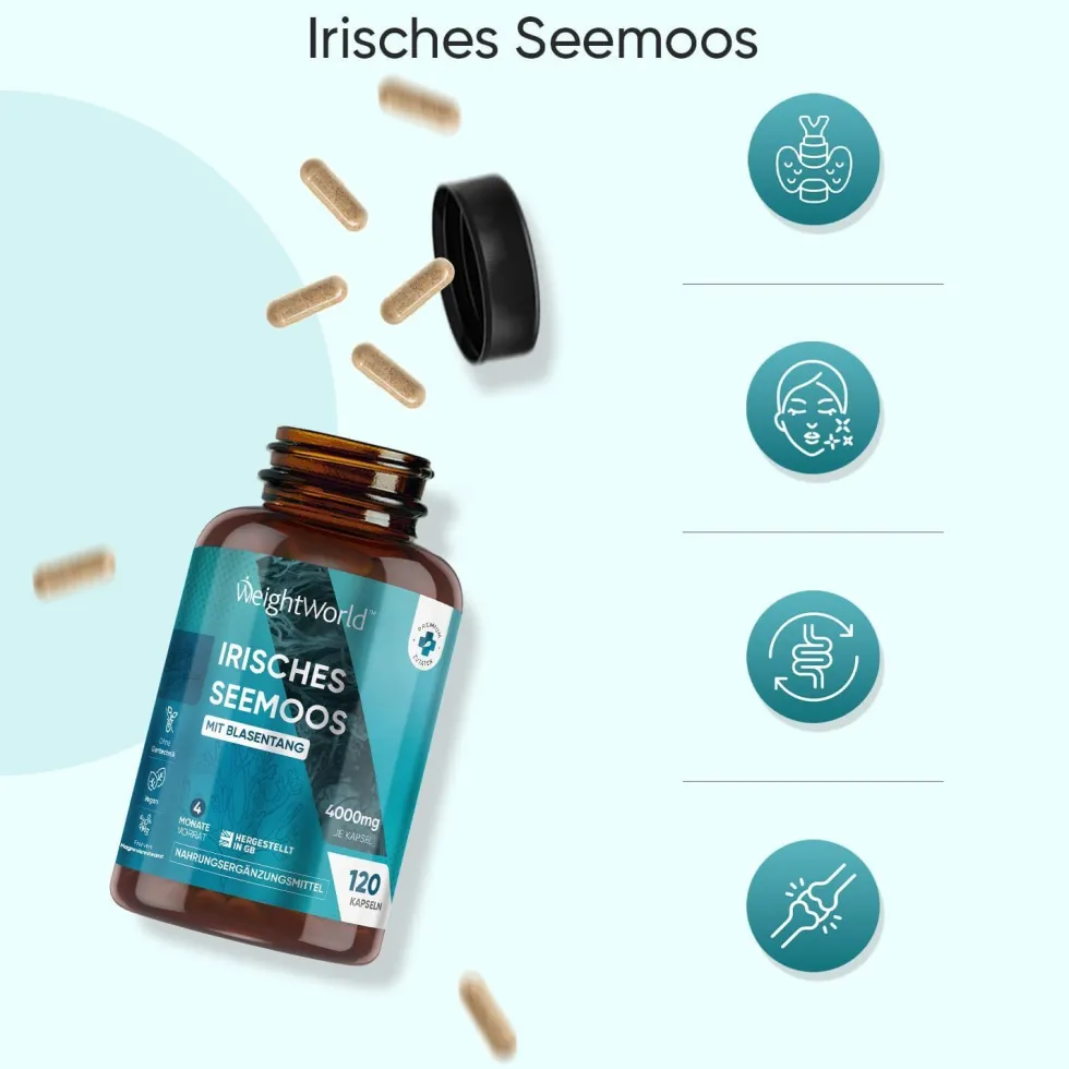 Capsule di Irish Sea Moss WeightWorld