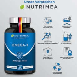 Capsule di olio di krill Nutrimea - Omega 3 ANTARKTIS - Olio di krill naturale