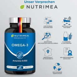 Capsule di olio di krill Nutrimea - Omega 3 ANTARKTIS - Olio di krill naturale