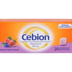 Cebion® Compresse Masticabili Gusto Frutti Rossi Senza Zucchero