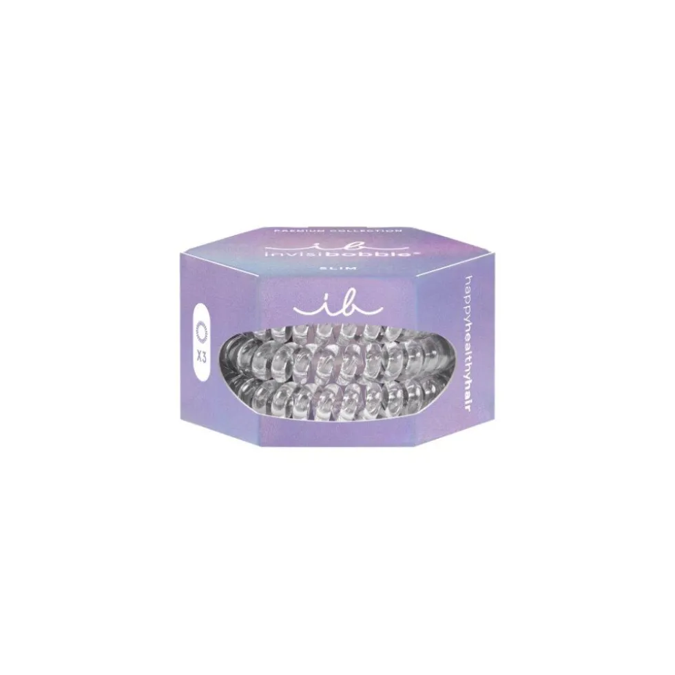 Cerchietto per capelli Slim Premium Crystal Clear 3 pezzi