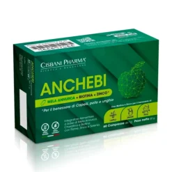 CISBANI PHARMA Anchebi - Integratore Alimentare per Capelli, Pelle ed Unghie con Biotina e Cheratina