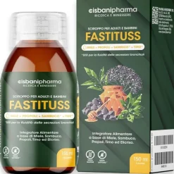 Cisbani Pharma Fastituss - Sciroppo per tosse secca, grassa e mal di gola